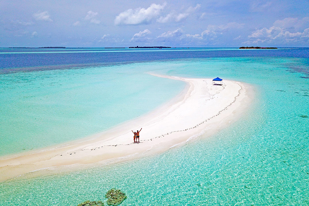 Sandbank en Ari Atoll