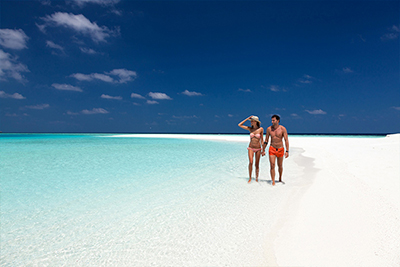 Sandbank en Maldivas