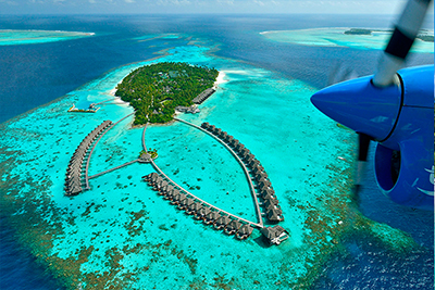 Vista aérea de Ayada Maldives